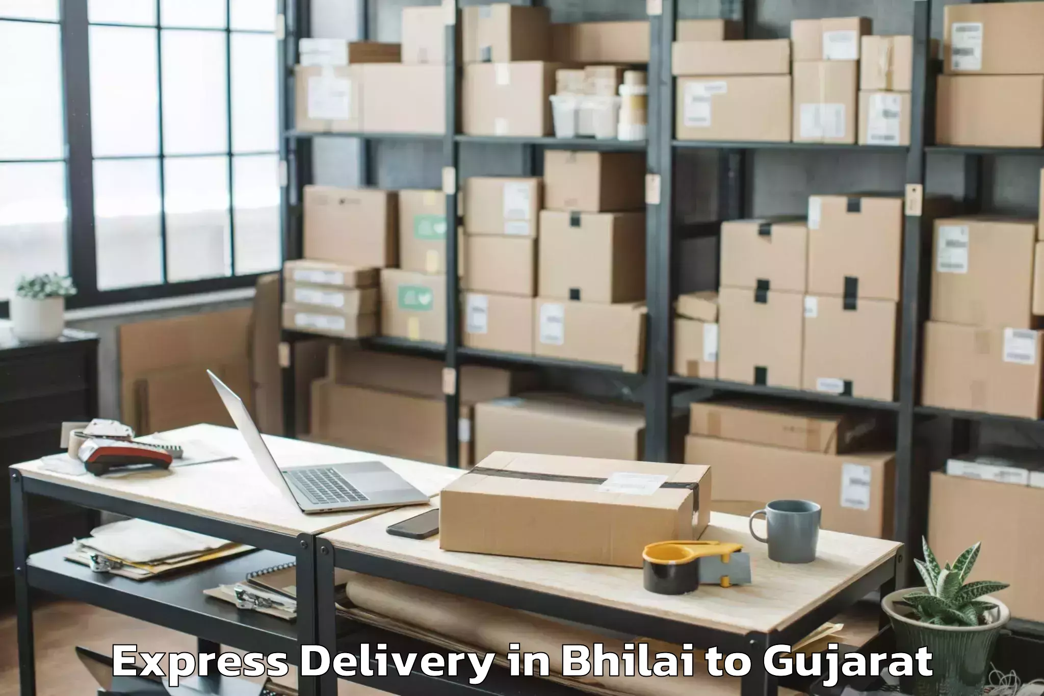 Get Bhilai to Una Gir Somnath Express Delivery